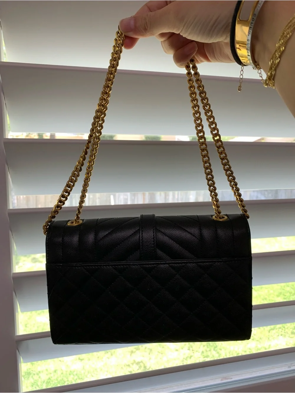 Saint Laurent YSL Envelope Purse Handbag Designer - Picture 13 of 14
